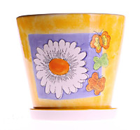 Горшок керамический оранжевый